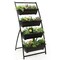 4-tier Vertical Raised Garden Bed With 4 Containers And Drainage Holes-M
